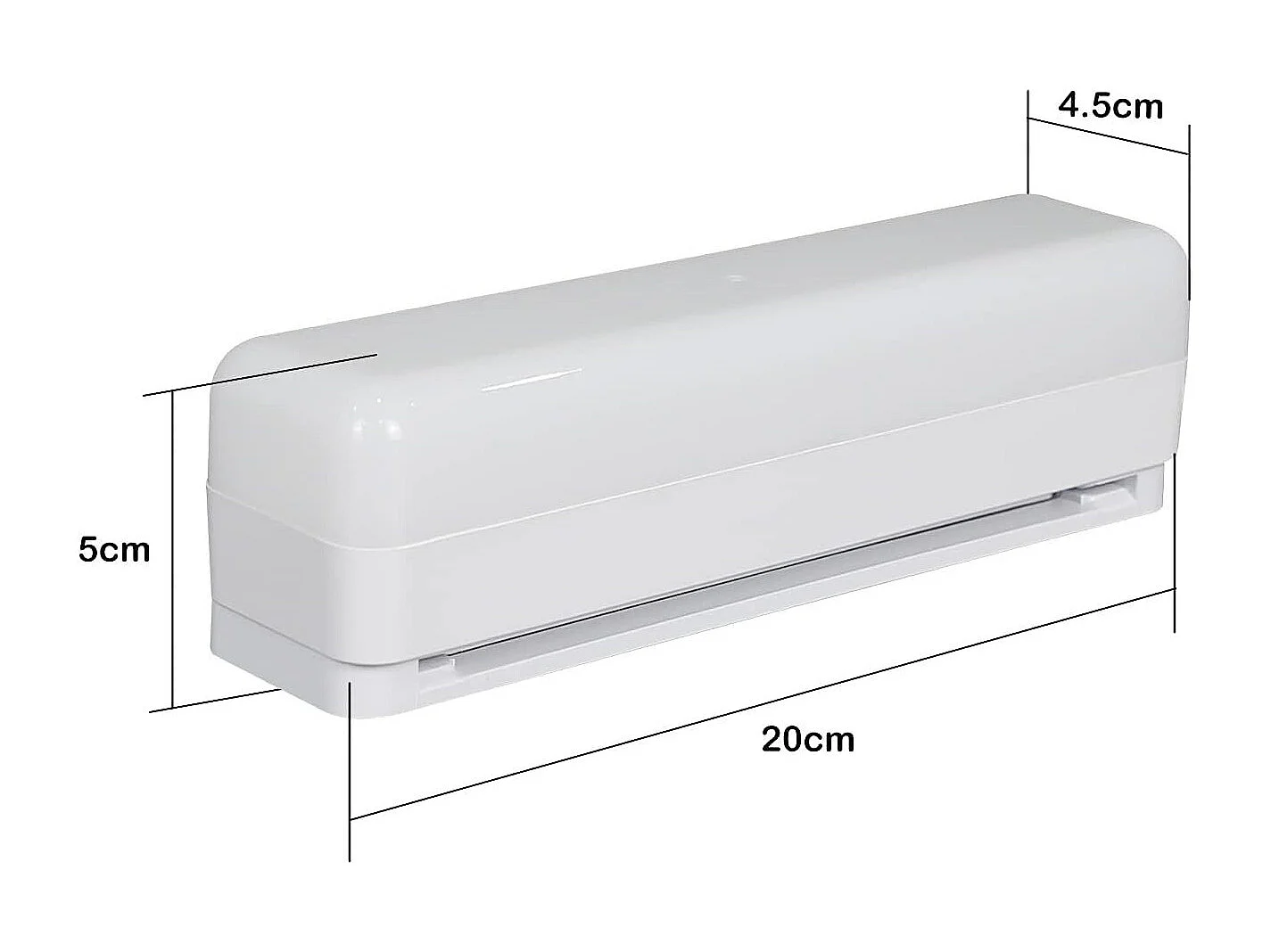 NETTLIFE Plafonnier LED 20 cm Lampe de Cuisine Longue 13 W Lampe de Cave Intérieur 4000 K Lampe Blanc Neutre pour Couloir Cave Garage Bureau