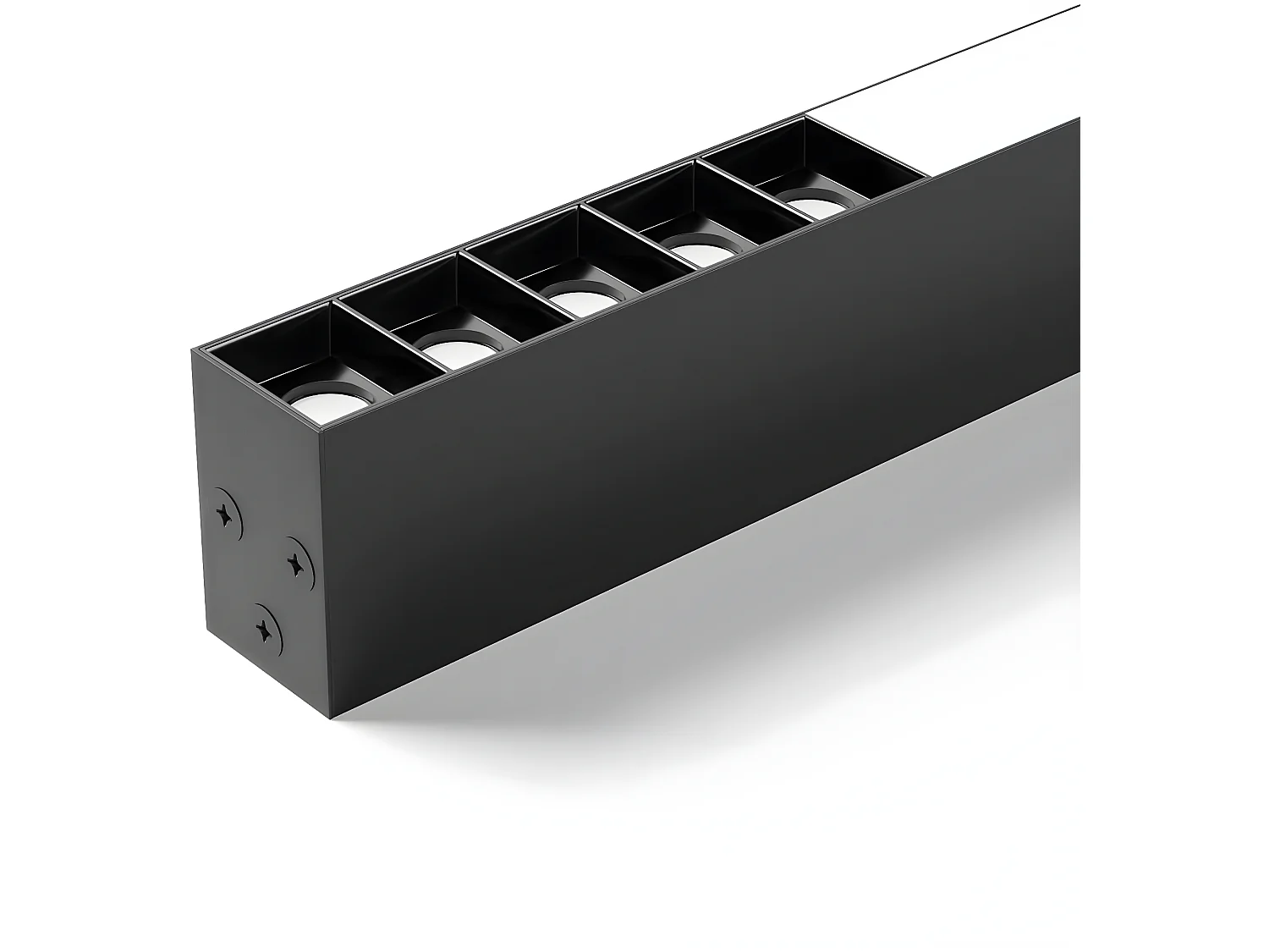 NETTLIFE czarna lampa sufitowa LED 32W długa nowoczesna z możliwością przyciemniania za pomocą pilota 107CM lampa kuchenna do salonu sypialnia biuro