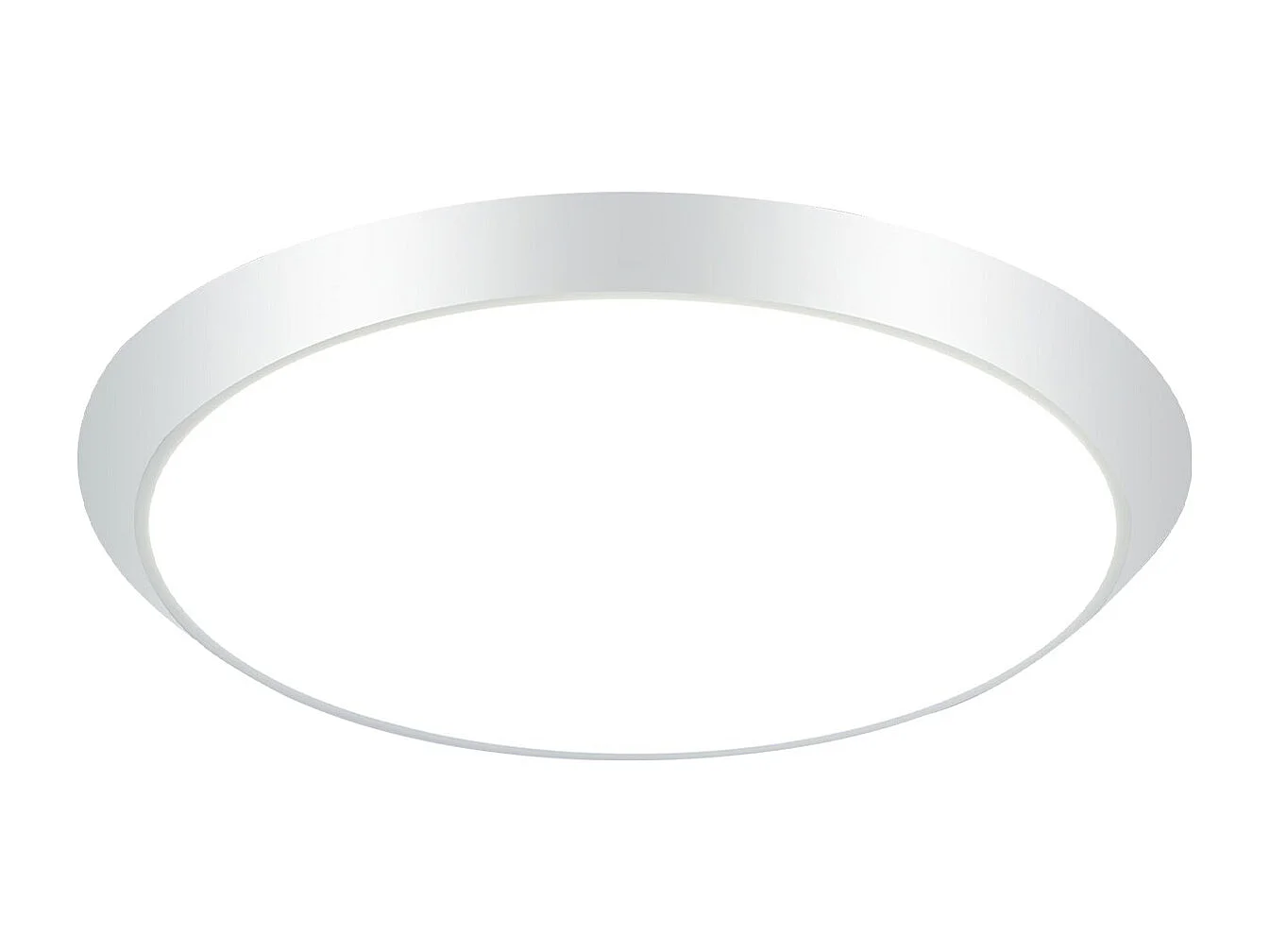NETTLIFE Plafonnier LED Ronde Blanc avec détecteur de mouvement 15 W Intérieur 4000 K Blanc neutre IP44 Lampe d'escalier 30 cm pour couloir Salon
