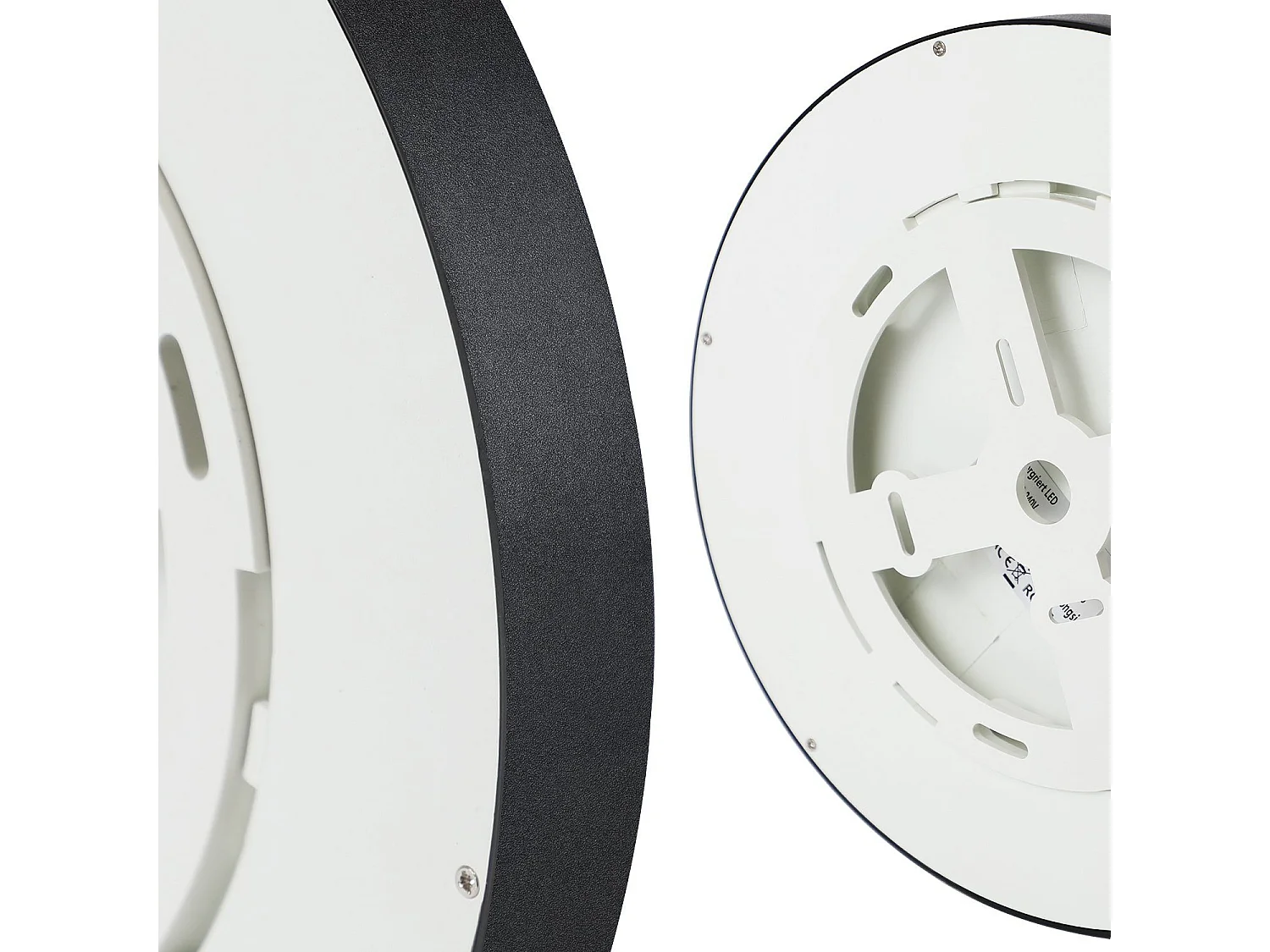 NETTLIFE 18W koelwitte LED-plafondlamp, 23 cm ronde lamp IP44, plat wit, waterdicht, keukenlamp voor badkamer, hal, slaapkamer