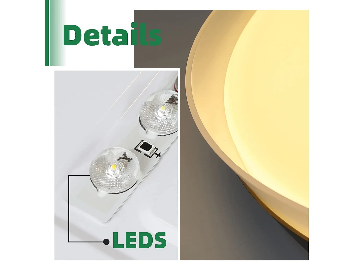 NETTLIFE LED Plafondlamp - Zwart - Rond - Modern - Dimbaar 3000-6000K - 36W Woonkamerlamp met Afstandsbediening - voor Slaapkamer | Keuken | Hal | Eetkamer