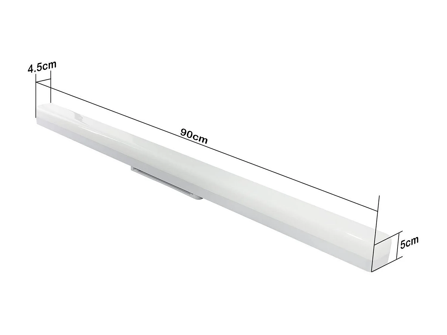 NETTLIFE LED Plafondlamp wit 4000K neutraal wit  daglichtlamp 90CM 36W rechthoekig keukenlamp 3240LM
