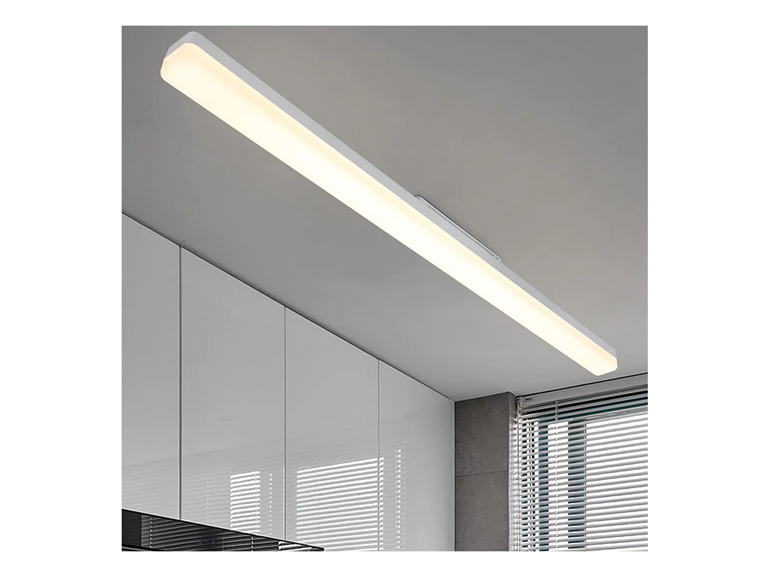 NETTLIFE LED Plafondlamp wit 4000K neutraal wit  daglichtlamp 90CM 36W rechthoekig keukenlamp 3240LM