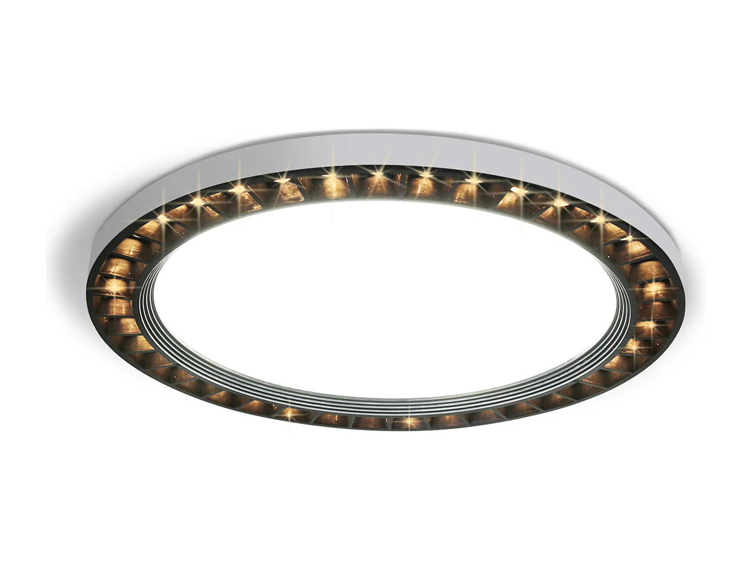 NETTLIFE Lámpara de techo LED redonda negra 28W 28CM Panel plano moderno 3000K/6500K Blanco cálido y frío IP44 Lámpara de baño impermeable para cocina