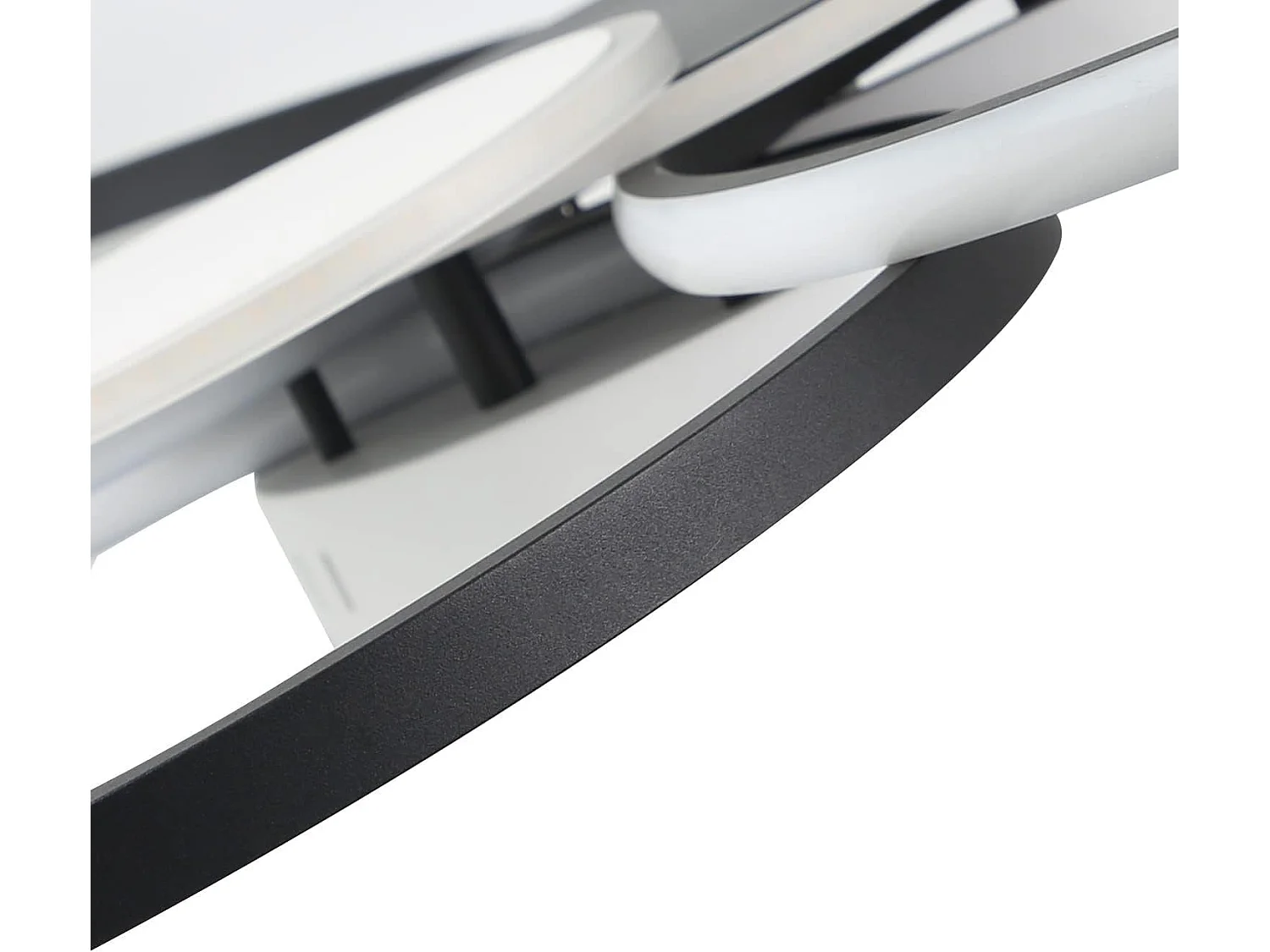 NETTLIFE Lampa sufitowa LED do salonu - duża nowoczesna lampa do salonu 94 cm z możliwością ściemniania 72 W z pilotem do sypialni biuro w hotelu kuchnia