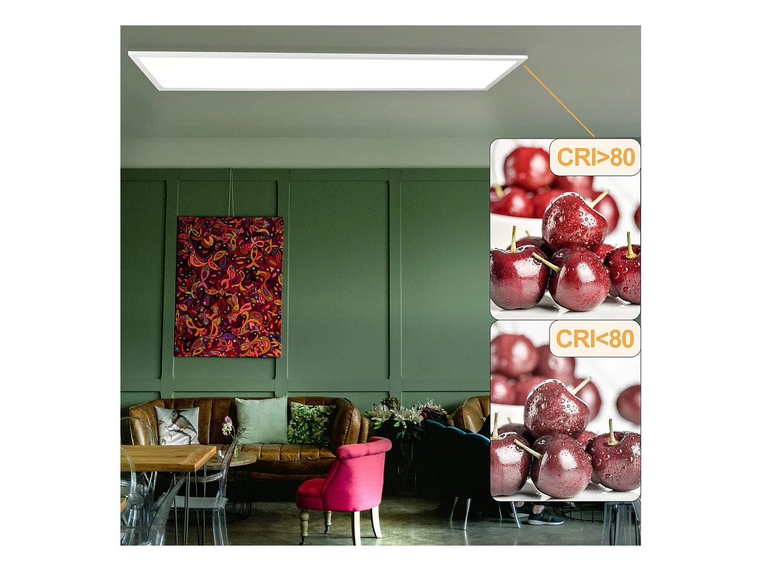 NETTLIFE Witte LED plafondlamp dimbaar paneel 120x30CM met afstandsbediening 48W moderne nachtlamp slaapkamerlamp voor woonkamer