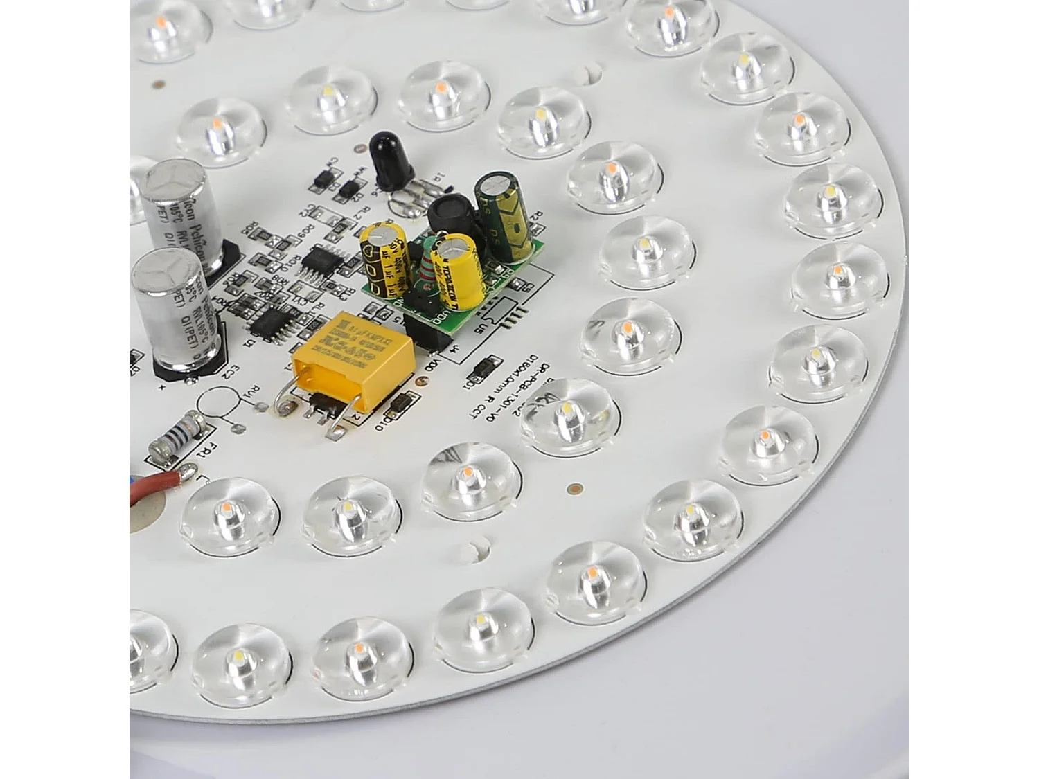 NETTLIFE Plafondlamp LED - wit goud - Ø30cm slaapkamerlamp - dimbaar met afstandsbediening - rond - 18W woonkamerlamp - moderne keukenlamp voor hal slaapkamer