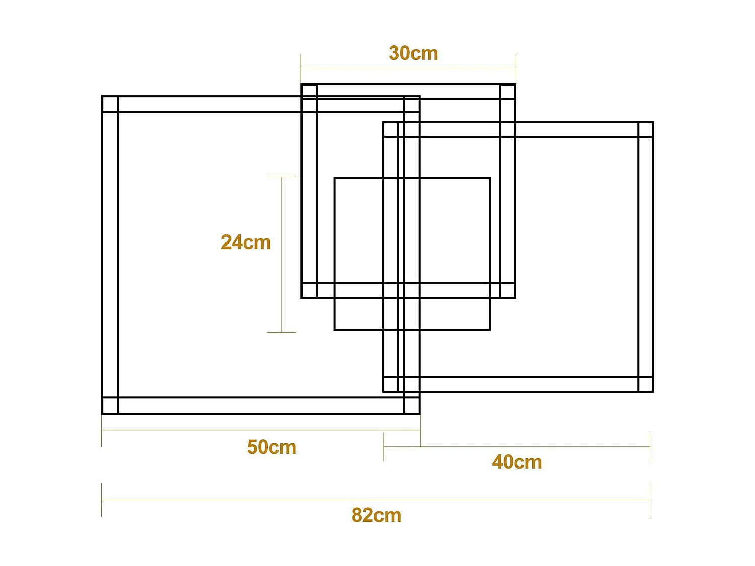 NETTLIFE Plafonnier LED Lampe de Salon Noir Dimmable avec Télécommande 84 W Lampe de Chambre Moderne pour Cuisine Couloir Bureau Salle à Manger