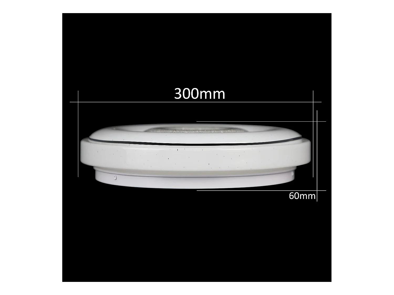 NETTLIFE Plafonnier LED 18W 30CM Dimmable avec Télécommande Lampe de Cuisine Ronde Lampe de Chambre Ciel Étoilé Salon Couloir Lampe de Bureau Plafond