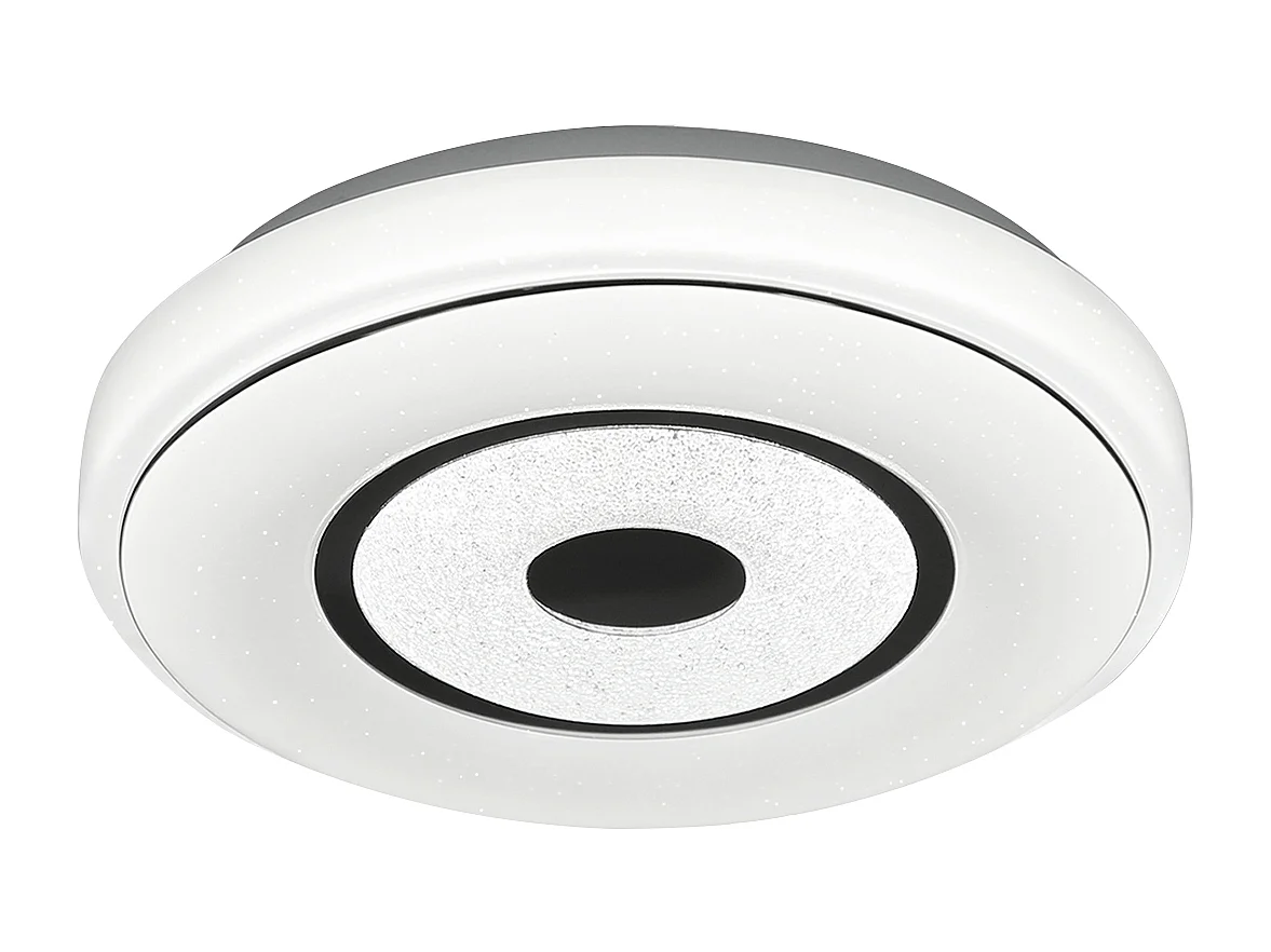 NETTLIFE Plafonnier LED 18W 30CM Dimmable avec Télécommande Lampe de Cuisine Ronde Lampe de Chambre Ciel Étoilé Salon Couloir Lampe de Bureau Plafond