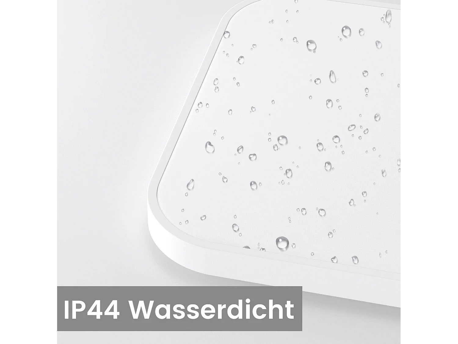 NETTLIFE Plafondlamp - LED - Ø 27 cm - witte plafonniére - 15W - Dimbaar - 3000-6500K - rechthoek