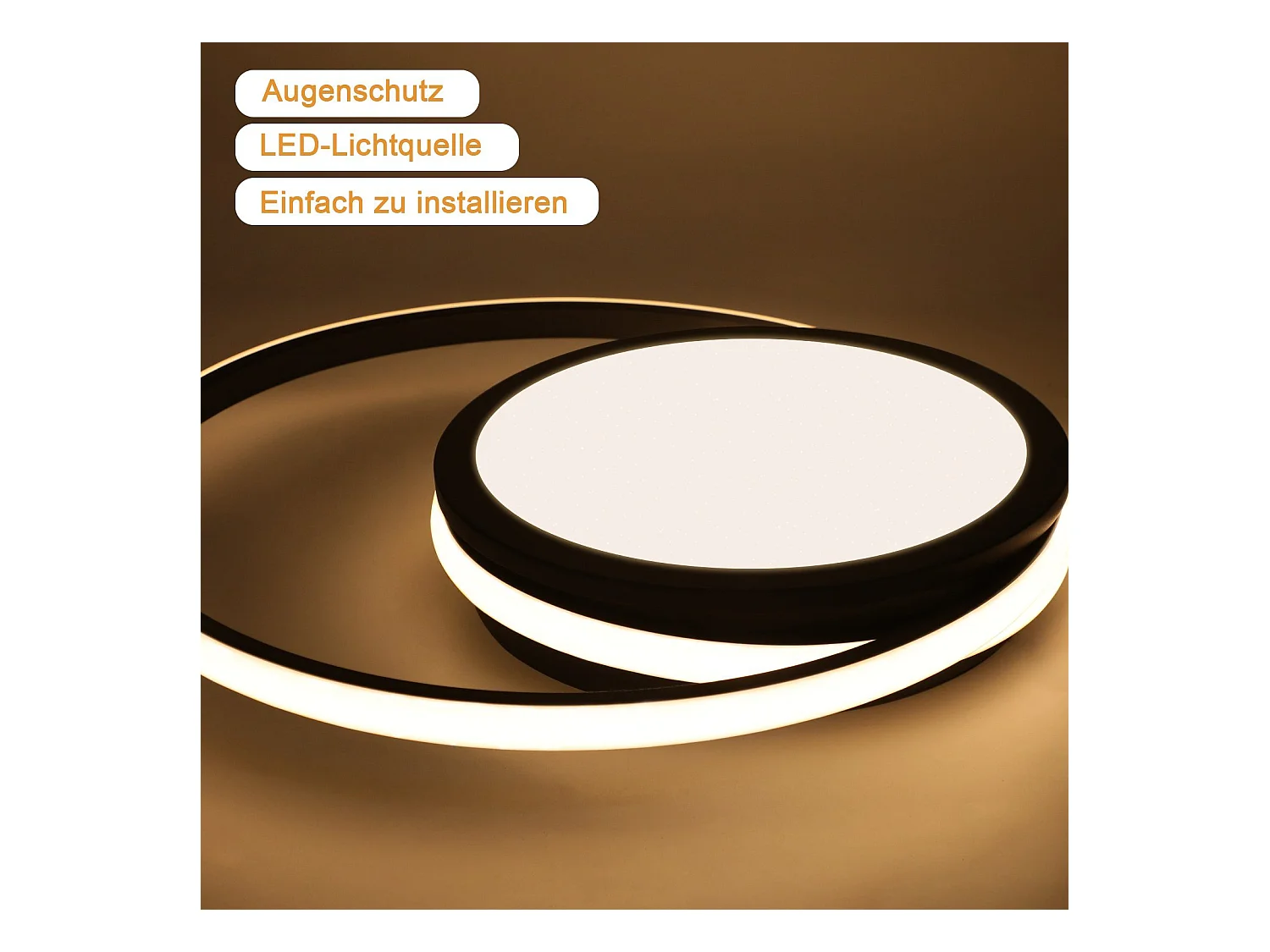 NETTLIFE Plafonnier LED Salon - Lampe Noire Dimmable Lampe Ronde Moderne 56 W avec Design Ciel Étoilé pour Chambre Étude Hôtel Bureau Cuisine