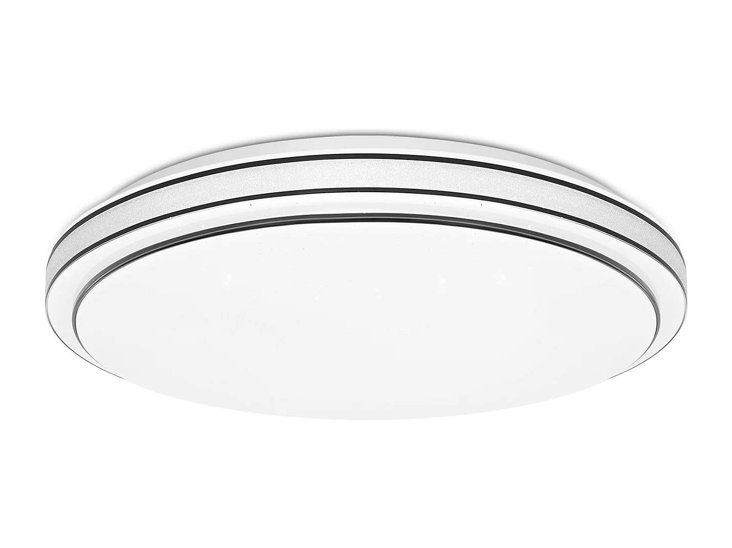 NETTLIFE Plafonnier LED Chambre - Diamètre 27 cm Lampe Ciel Étoilé 12W Lampe Blanc Chaud Lampe Moderne Ronde Salon pour Couloir Cuisine