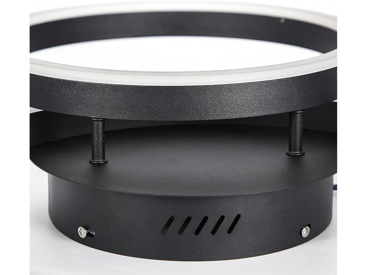 NETTLIFE Plafonnier LED 76W Dimmable Design Moderne Lampe de Salon avec Télécommande pour Chambre à Coucher Cuisine