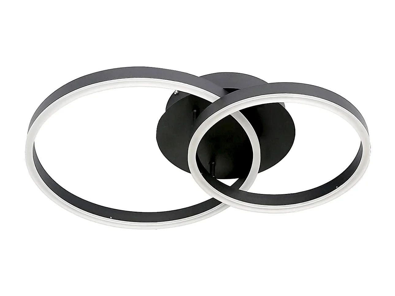 NETTLIFE Plafonnier LED 76W Dimmable Design Moderne Lampe de Salon avec Télécommande pour Chambre à Coucher Cuisine