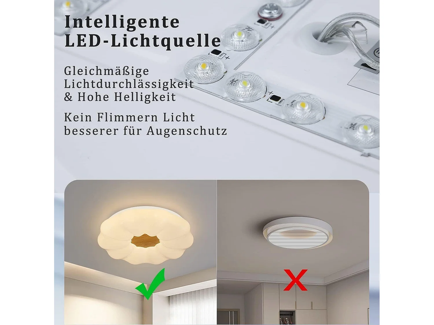 NETTLIFE Plafonnier LED Dimmable 22W 40CM Rond avec Télécommande Chambre d'Enfant Design Moderne Ciel Étoilé pour Chambre Salle à Manger Couloir