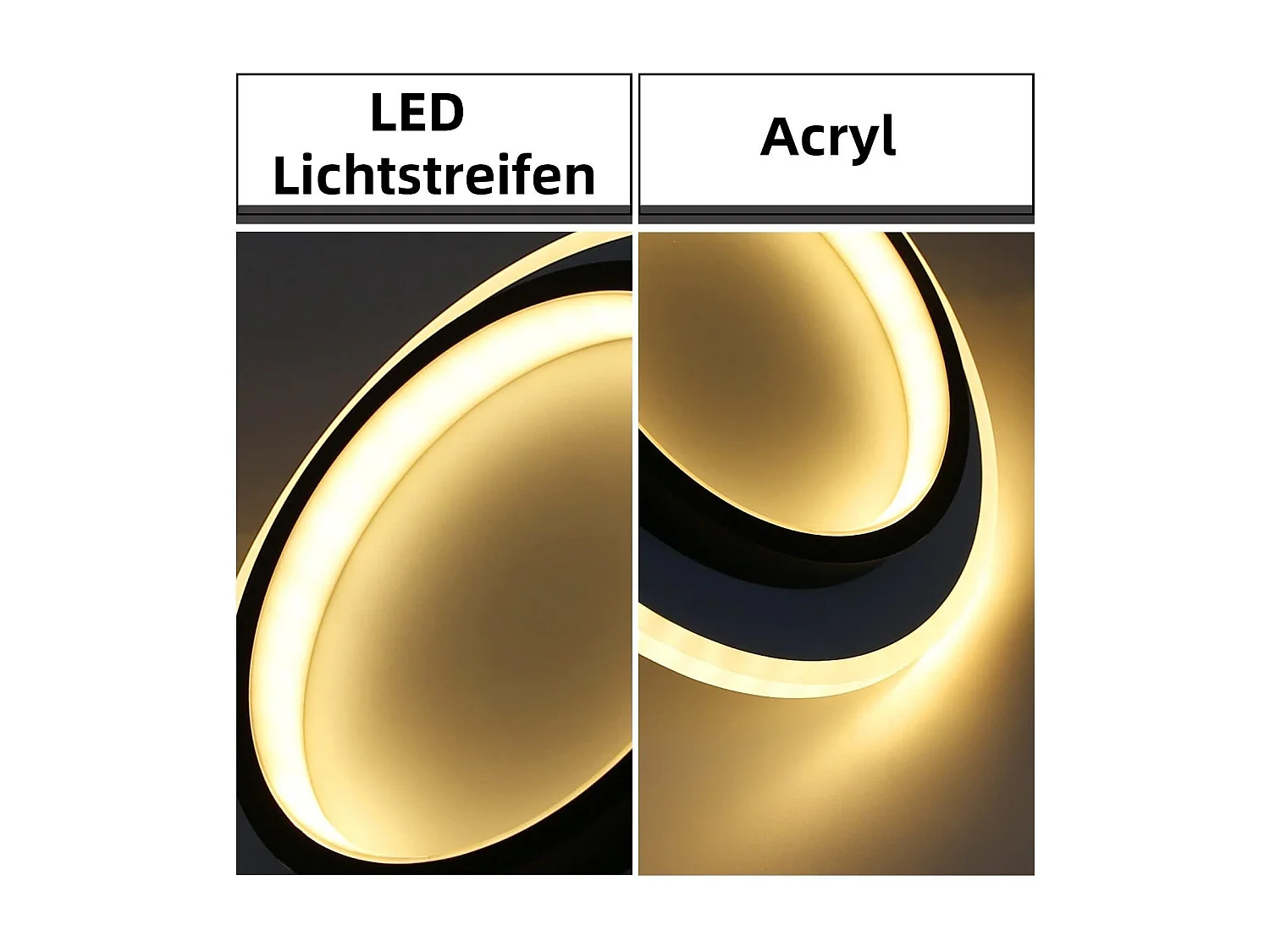 NETTLIFE Plafondlamp LED - rond - Wit en Zwart - 23.5cm - 3000K Warm Wit Licht - Moderne Slaapkamerverlichting - voor Keuken | Woonkamer | Hotel - 14W