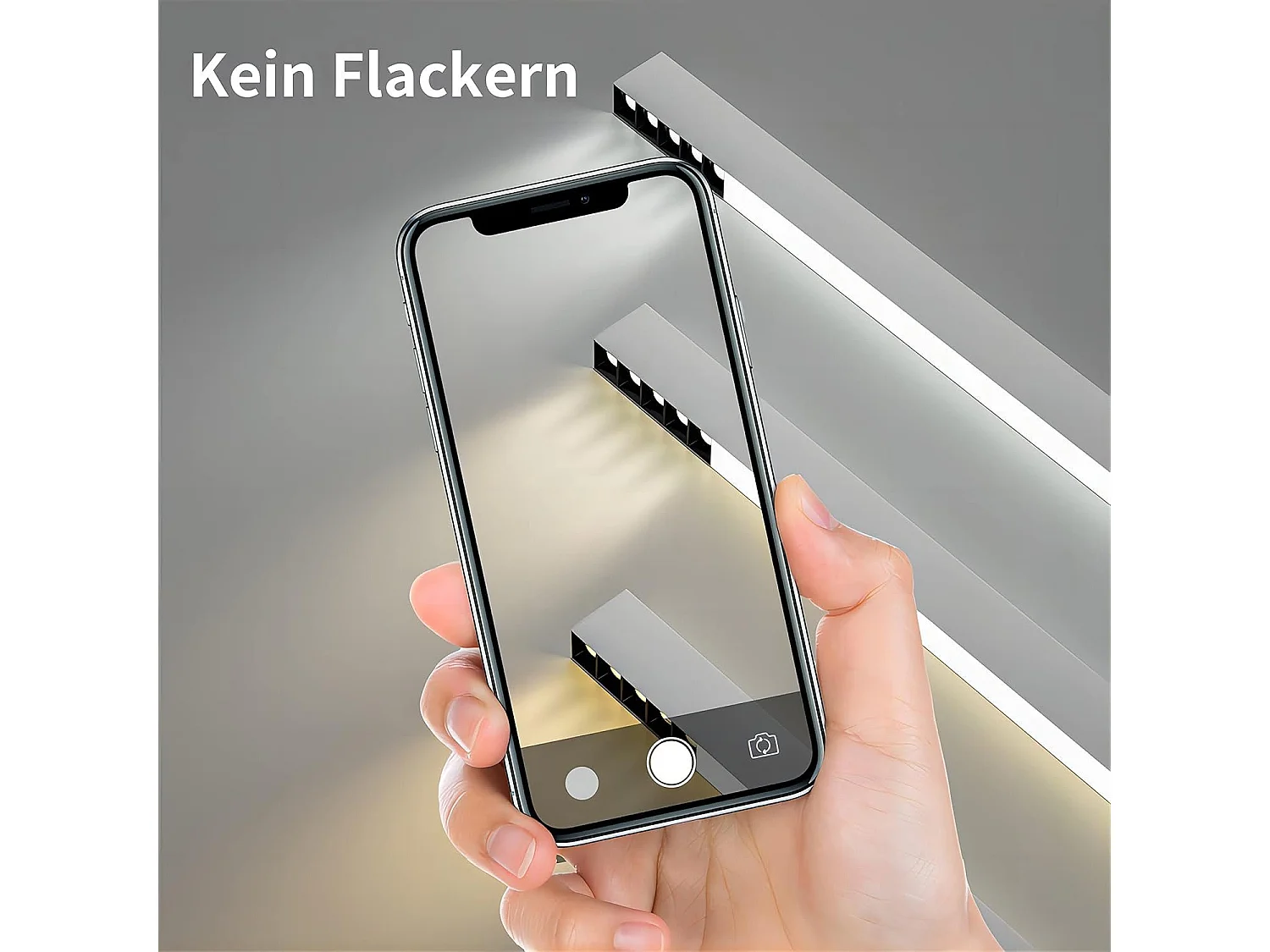 NETTLIFE Plafonnier LED Blanc Moderne 17W Dimmable avec Télécommande 53CM Lampe de Salon pour Bureau Salon Chambre