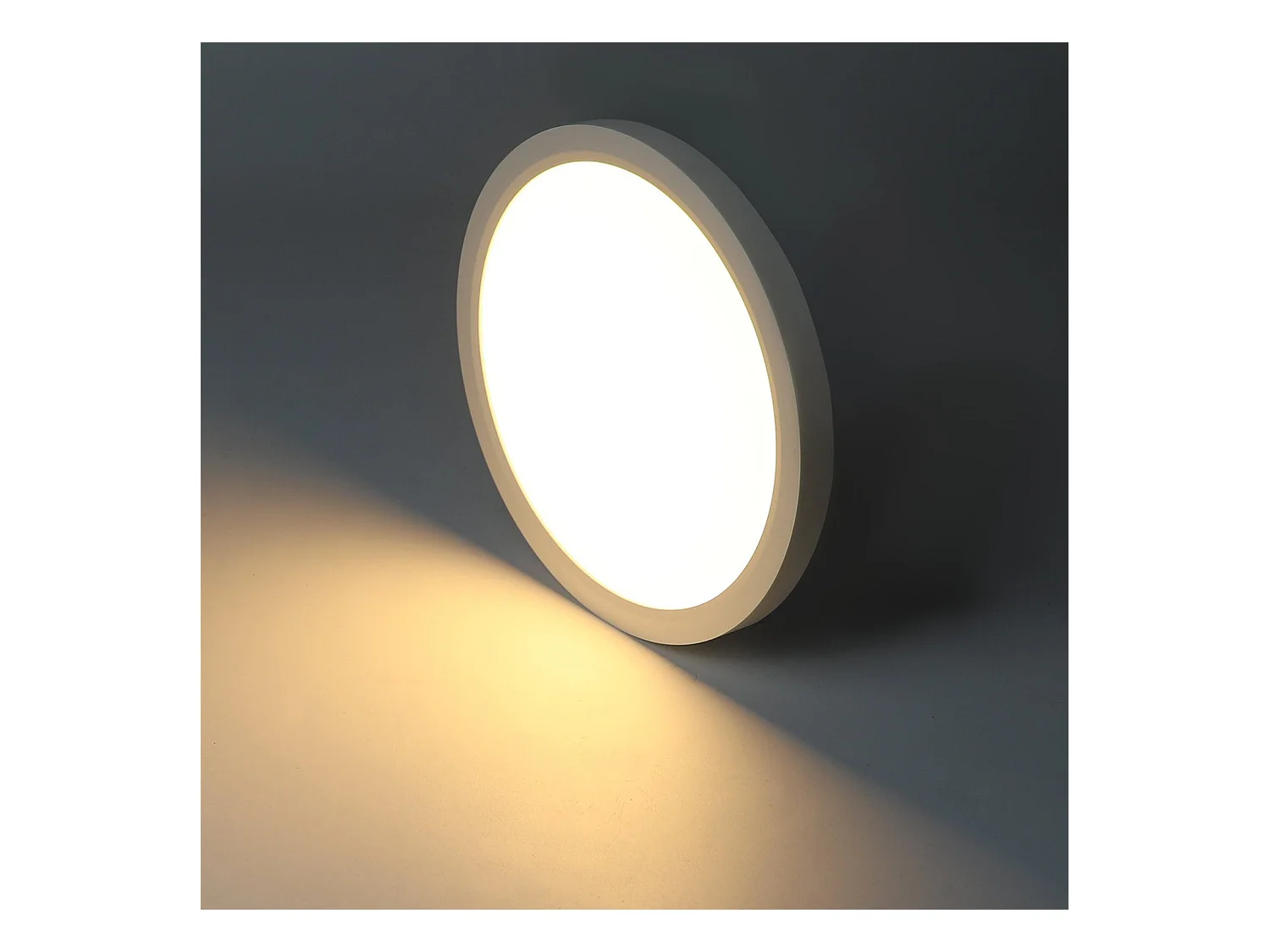 NETTLIFE Plafonnier LED 24W 4000 K 30cm Chambre Plat Diamètre  Lampe de Cuisine Ronde Blanche  Salle de Bain  pour Salle de Bain Couloir