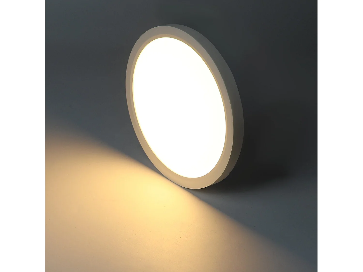 NETTLIFE Plafonnier LED 24W 4000 K 30cm Chambre Plat Diamètre  Lampe de Cuisine Ronde Blanche  Salle de Bain  pour Salle de Bain Couloir