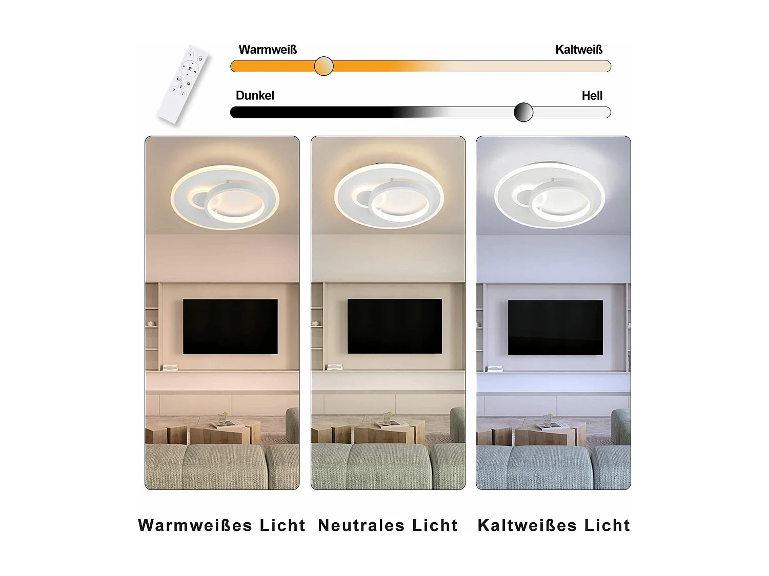 NETTLIFE lampa sufitowa LED salon nowoczesna lampa 33W lampa ściemnialna z pilotem okrągła designerska lampa do przedpokoju do sypialni kuchnia