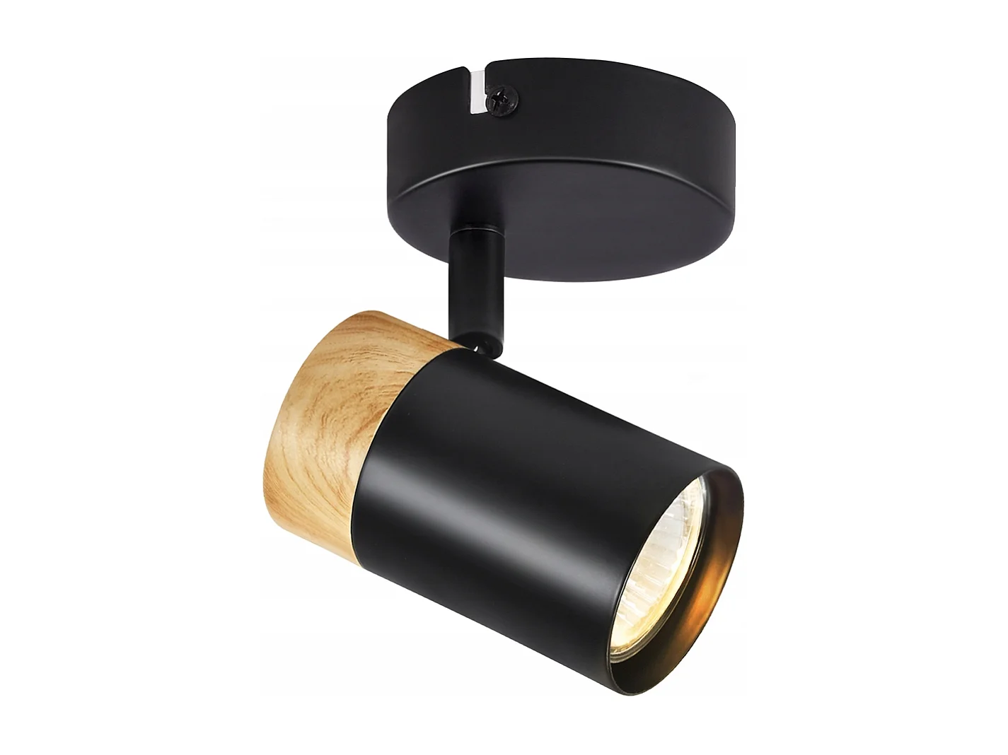 NETTLIFE LED Deckenleuchte Spots Holz GU10 Schwenkbar 330° Lampe Schwarz Vintage Interior für Flur Wohnzimmer Schlafzimmer Küche