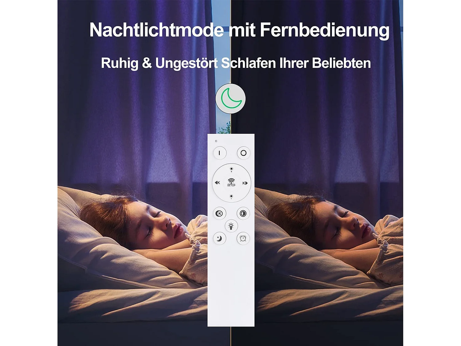 Dimmbare LED-Deckenleuchte mit Fernbedienung, 40 W, Metall, modernes Design, Schlafzimmerlampe