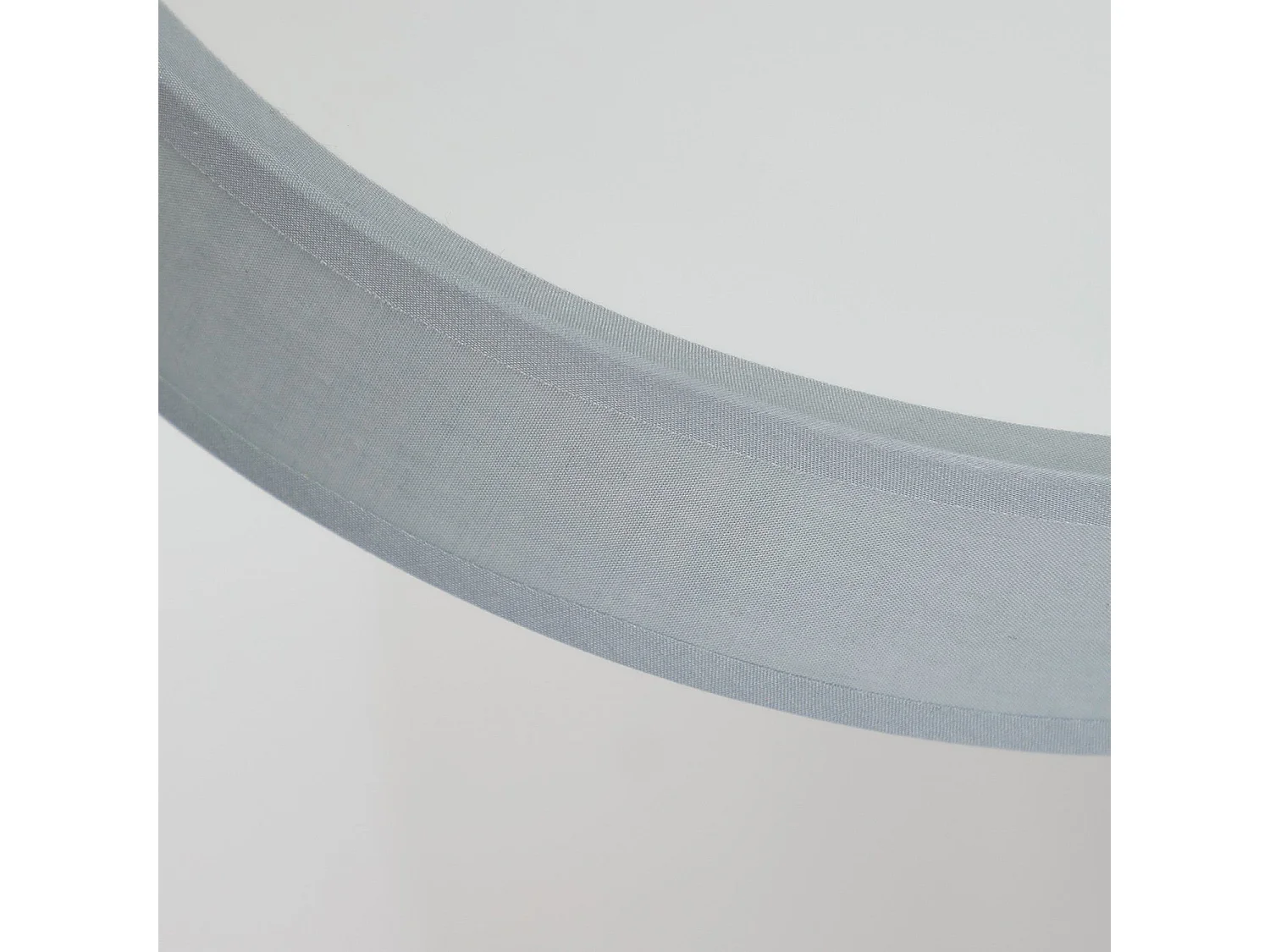 NETTLIFE Plafonnier LED 38W, 38CM Rond en Tissu Dimmable avec Télécommande Lampe de Chambre Tissu Gris Moderne pour Salon Cuisine Couloir