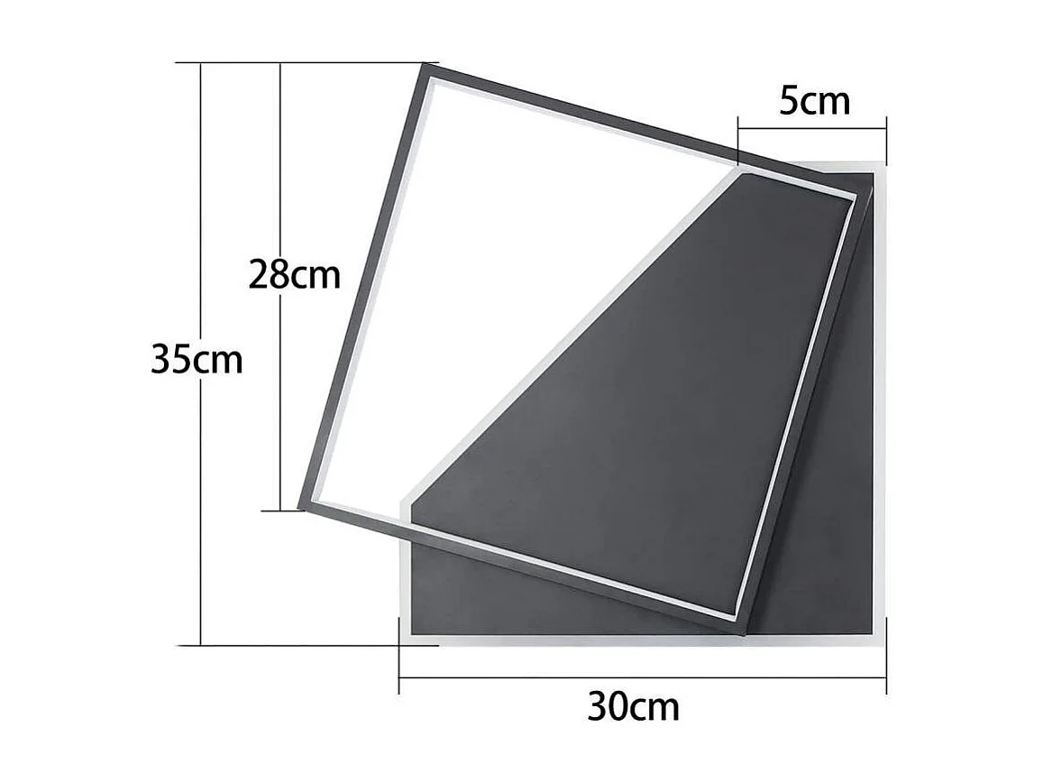 NETTLIFE Lampa sufitowa LED 40W z możliwością przyciemniania lampa do sypialni z pilotem czarne nowoczesne lampy salon kuchnia projektant do przedpokoju