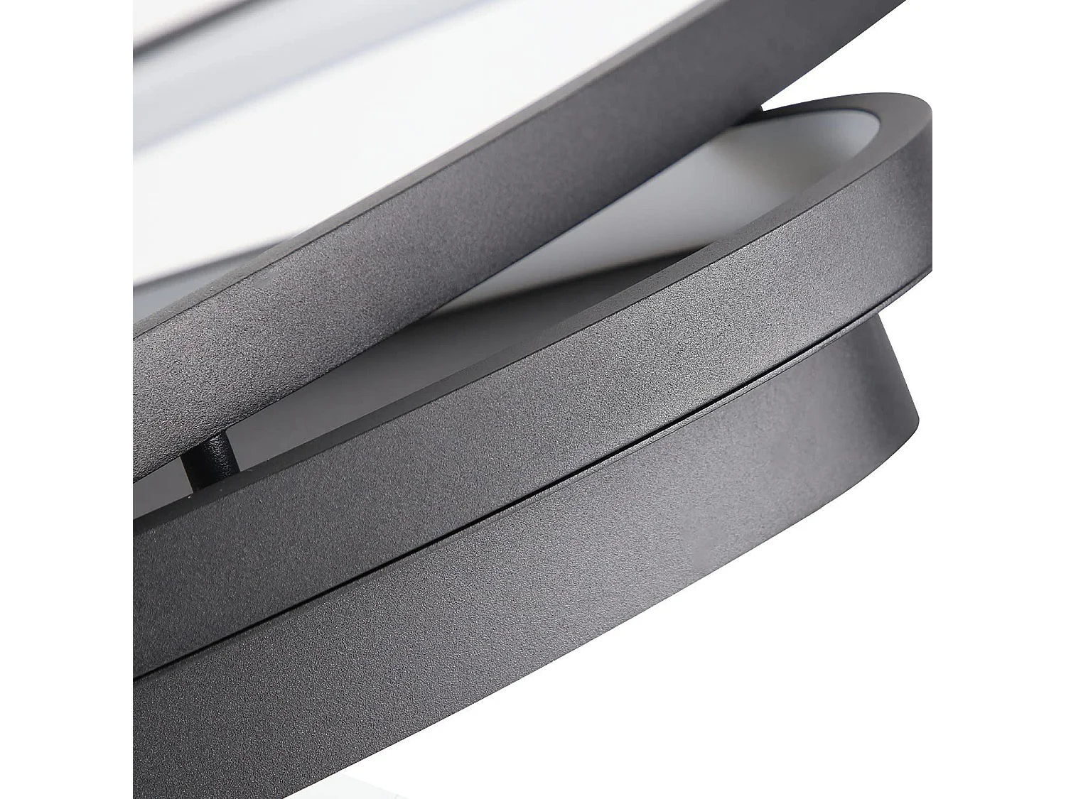 NETTLIFE LED Deckenleuchte Wohnzimmer 76W Wohnzimmerlampe Schwarz Lampe mit Fernbedienung Modernes Design Schlafzimmerlampe für Küche Flur Büro