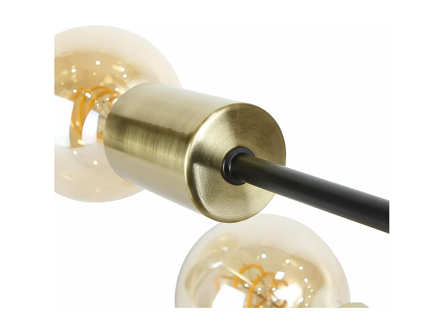 NETTLIFE Plafondlamp - 3xE27 - goud - vintage plafondlamp - Industriële plafondspots - voor eetkamer keuken hal woonkamer - zonder lampen - 18cm