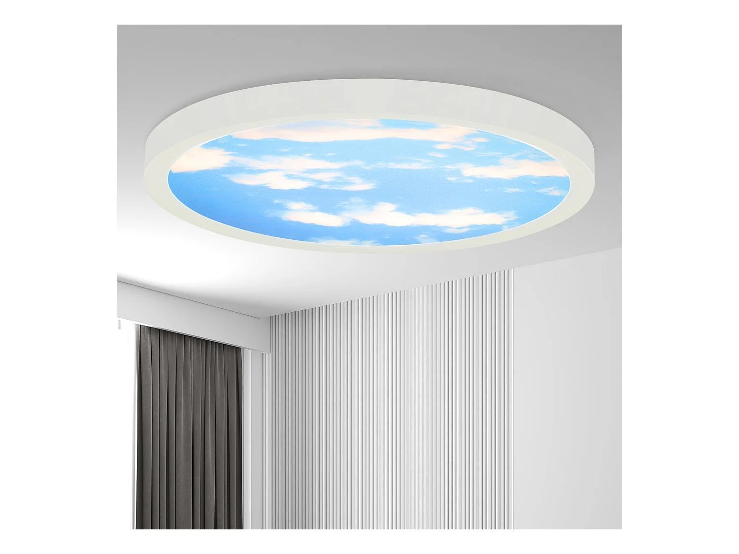NETTLIFE Plafonnier LED IP44 blanc neutre 23cm 23W bain 4000 K chambre d'enfant éclairage de bain couloir ronde lampe de salle de bain cuisine