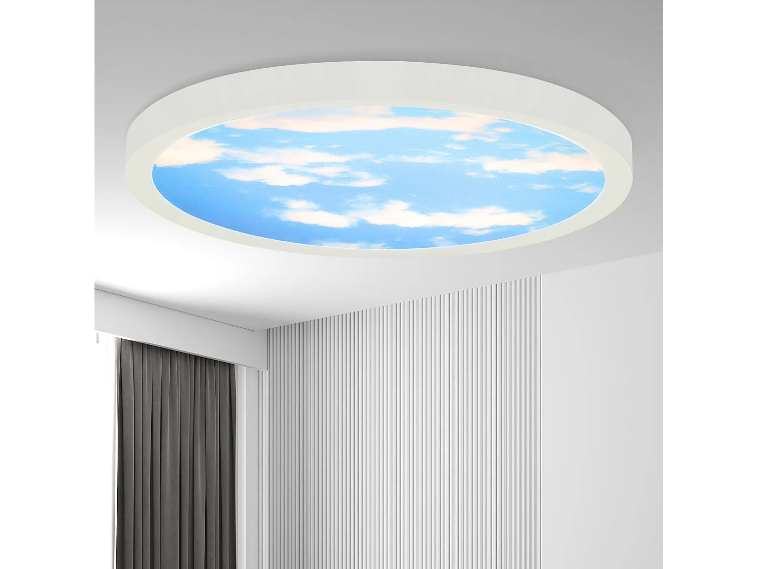 NETTLIFE Plafonnier LED IP44 blanc neutre 23cm 23W bain 4000 K chambre d'enfant éclairage de bain couloir ronde lampe de salle de bain cuisine
