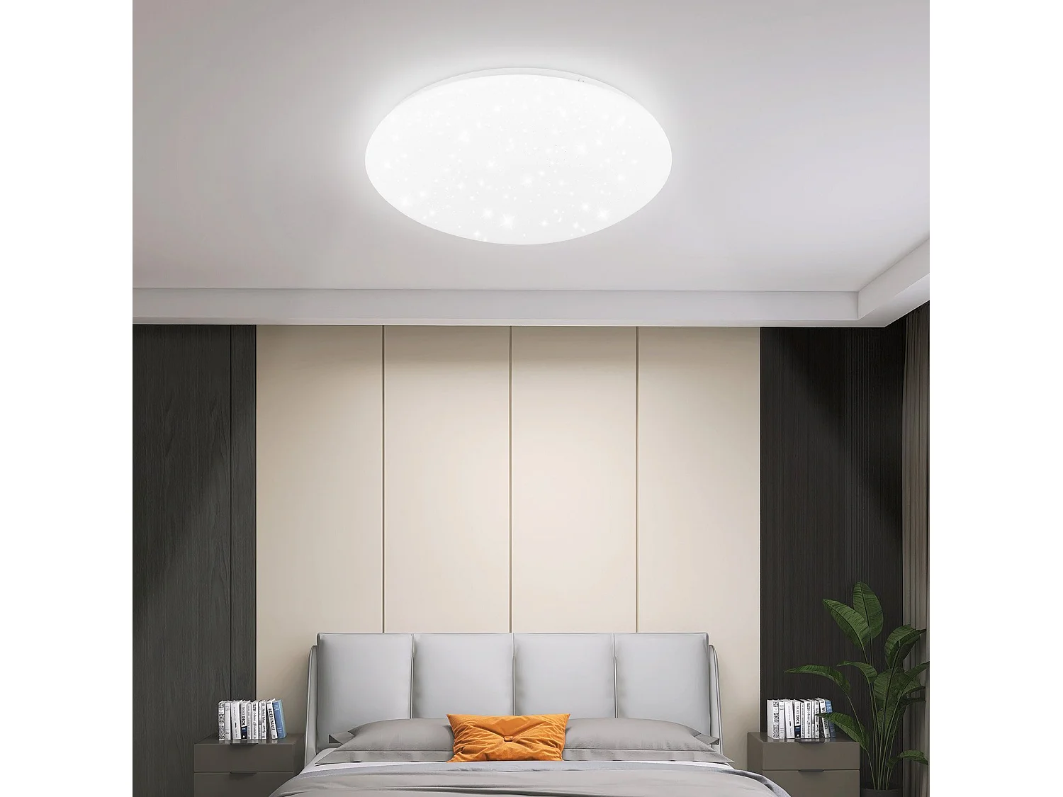 NETTLIFE LED Plafondlamp rond wit 6000K Koel wit licht 30cm sterrenhemel keukenlamp 18W badkamerlamp IP44 slaapkamerlamp voor woonkamer | kinderkamer | keuken