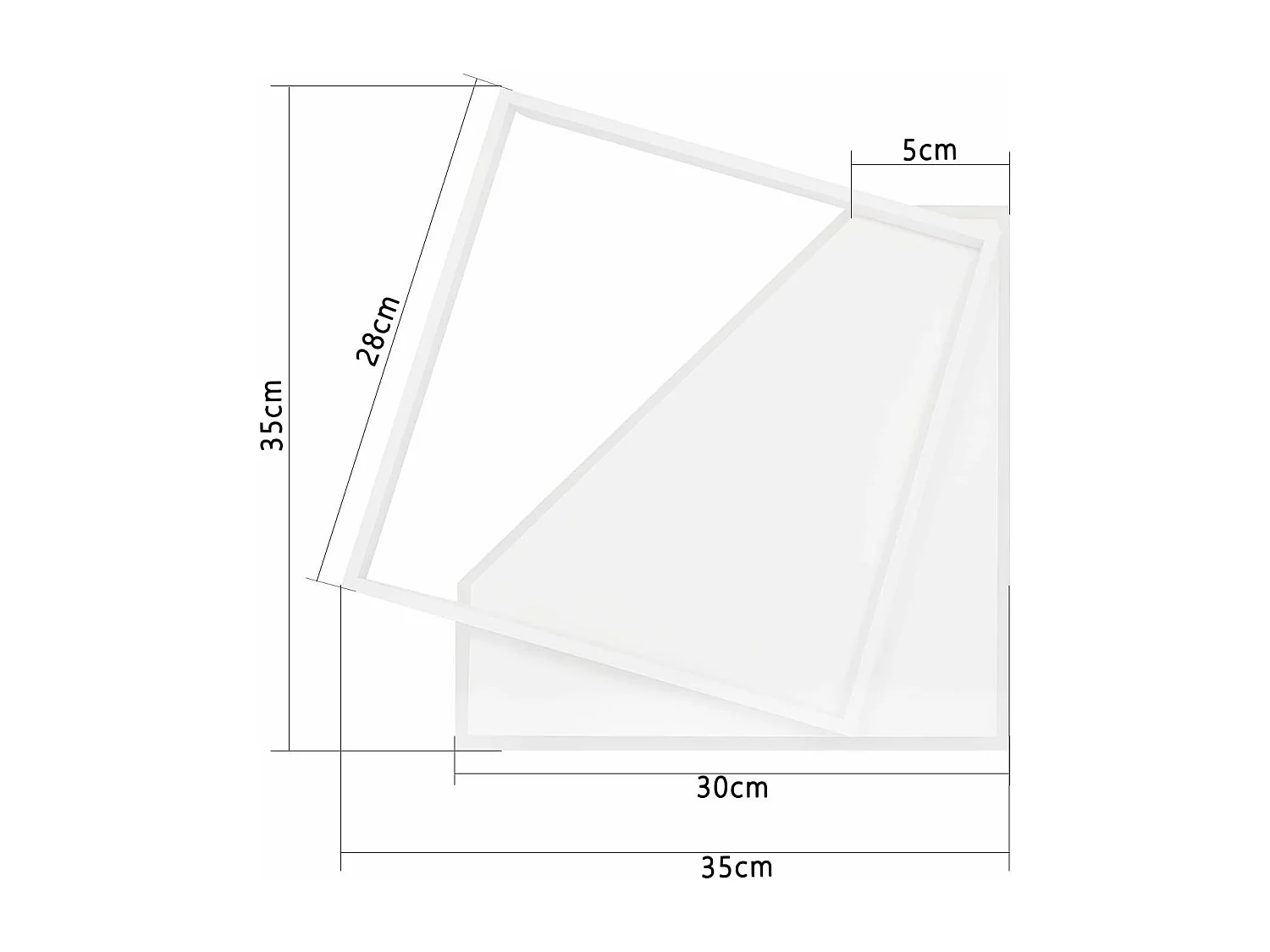 NETTLIFE Plafonnier LED 40W moderne lampes salon chambre dimmable avec télécommande blanc design cuisine lampe pour couloir