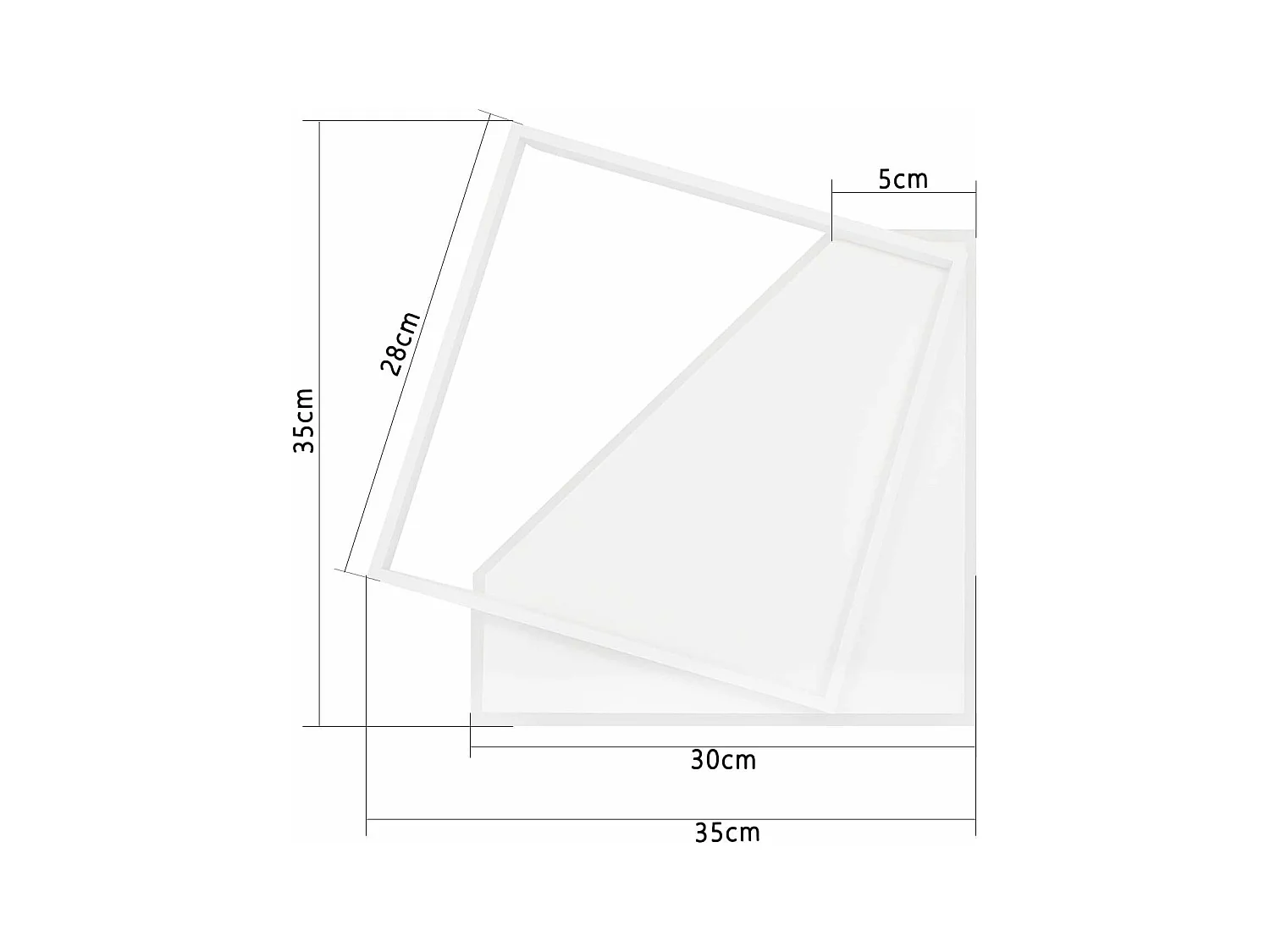 NETTLIFE LED Plafondlamp - wit - moderne - 40W slaapkamer lamp - dimbaar met afstandsbediening - vierkant woonkamer 30cm - voor keuken | hal