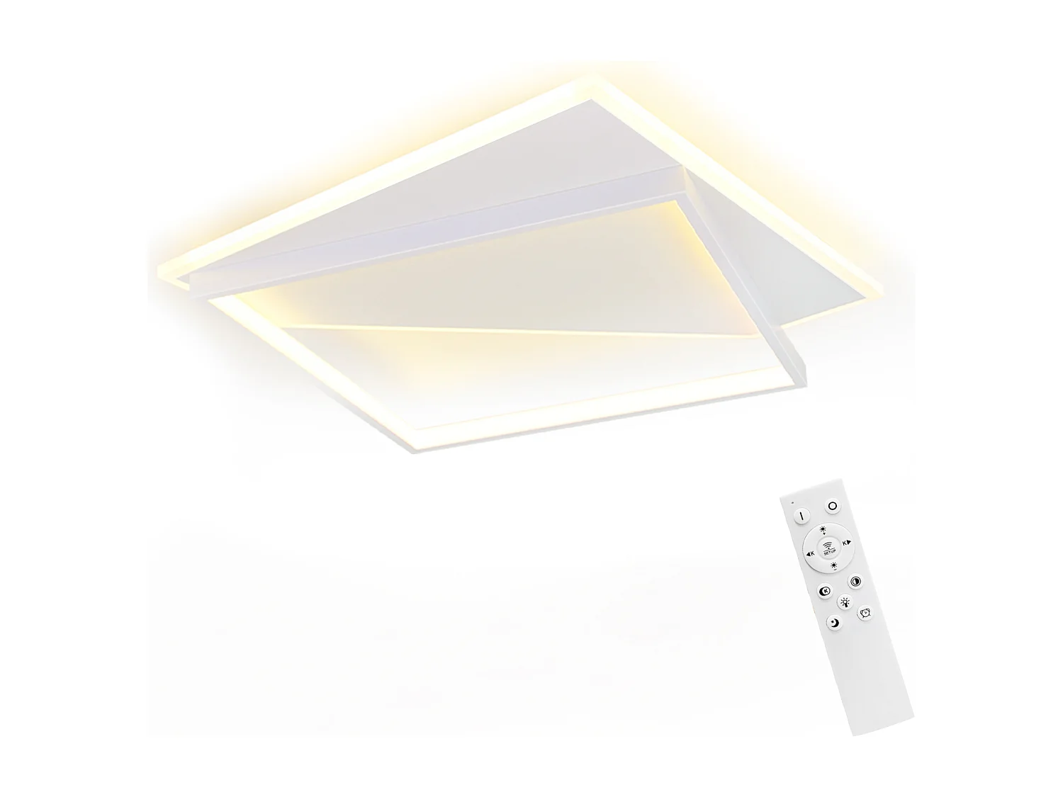 Moderne 40w LED Deckenleuchte Lampen Wohnzimmer Schlafzimmer Dimmbar Mit Fernbedienung Weiß Design