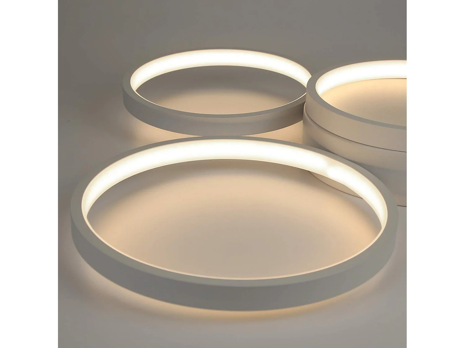 NETTLIFE Plafonnier LED Blanc Chaud Chambre 22 W Lampe Moderne Décoration pour Salon Chambre d'enfant Couloir Salle à Manger Cuisine