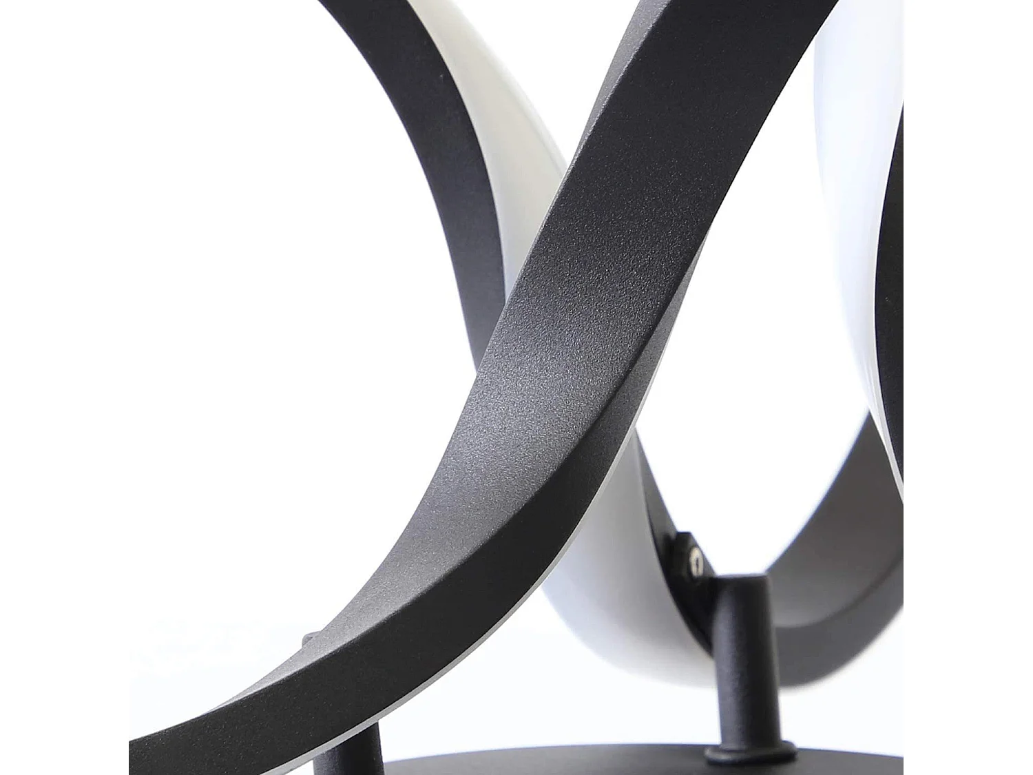 NETTLIFE Plafonnier LED noir 31cm, 19 W intérieur 3000 K blanc chaud pour couloir, bureau, bureau, salon, chambre