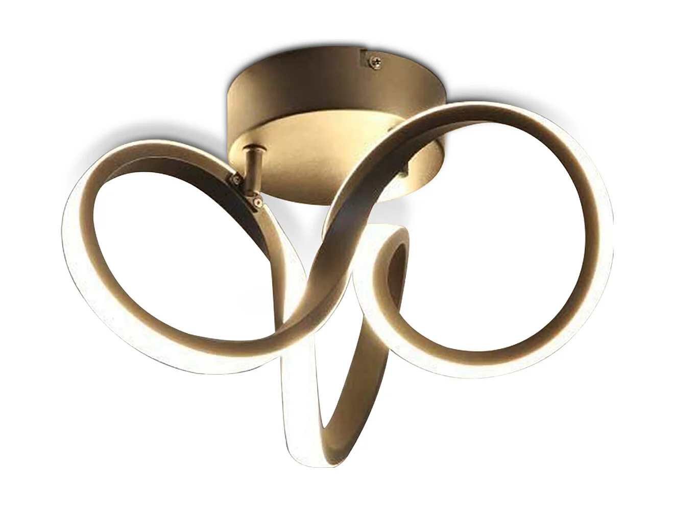 NETTLIFE Plafonnier LED noir 31cm, 19 W intérieur 3000 K blanc chaud pour couloir, bureau, bureau, salon, chambre