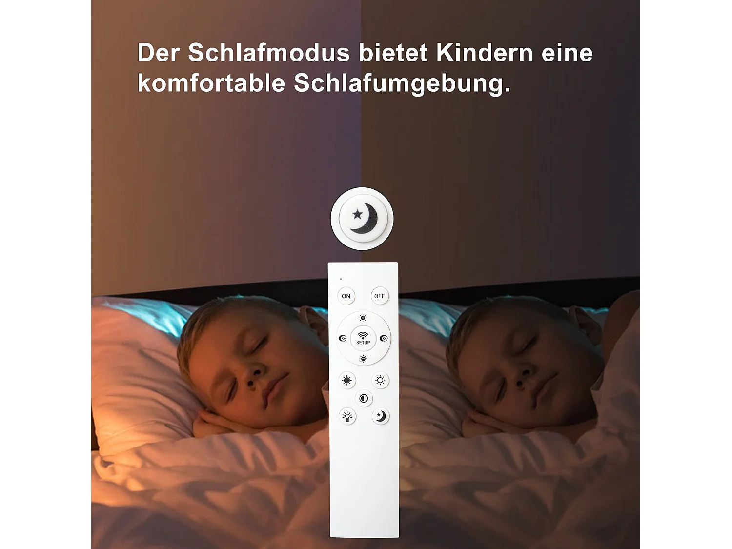 LED Deckenleuchte 45W, 3000K-6000K, 50cm dimmbar schwarz modern mit Fernbedienung Metalldesign