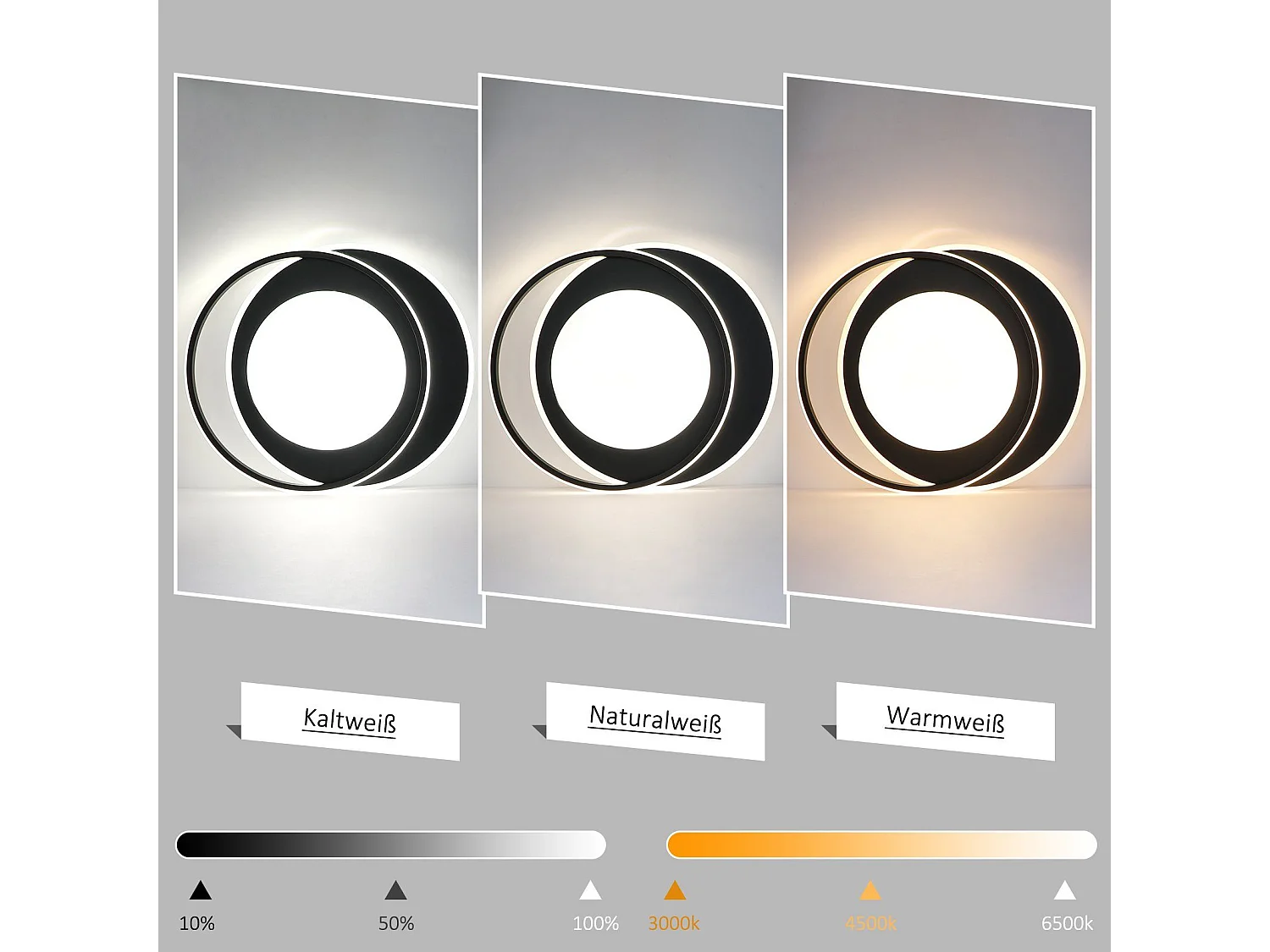 NETTLIFE Ronde LED Plafondlamp 66W Moderne Slaapkamer Zwart Dimbaar met Afstandsbediening