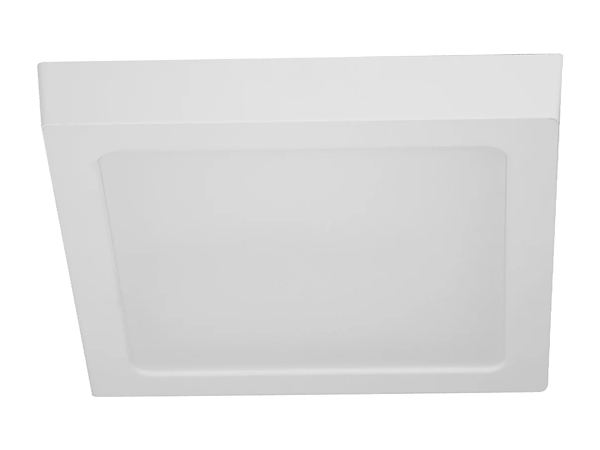 NETTLIFE Plafonnier LED 4000K 18W Blanc 23CM IP44 Lampe de Salle de Bain Chambre Lampe Moderne Carré Blanc Neutre Étanche pour Cuisine Bureau