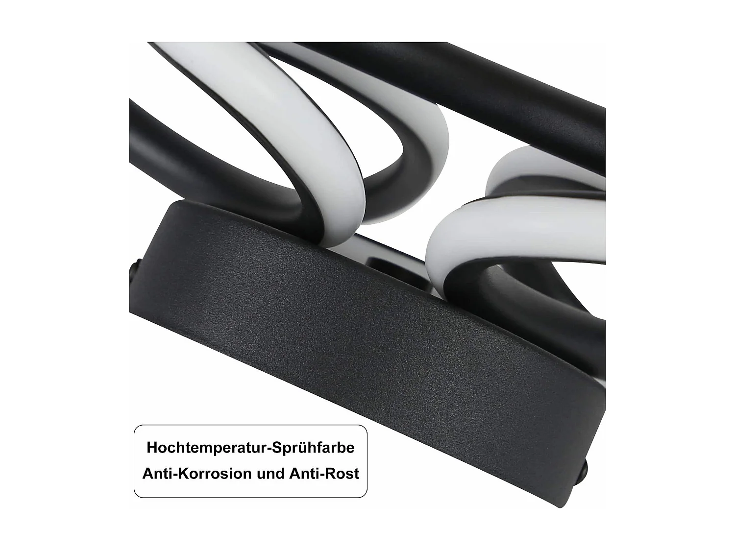 NETTLIFE Plafonnier LED Noir 17W 3000K Lampe de Couloir Moderne Blanc Chaud Géométrie Design Métal pour Couloir Entrée Chambre Cuisine