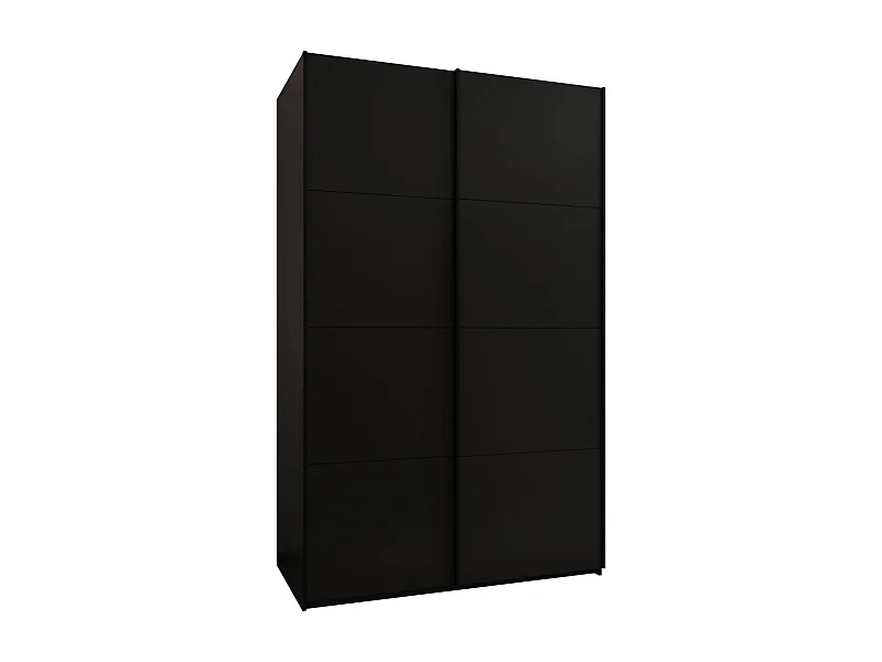 Armoire Lux 1 245,5/160/64 (Noir/Noir/Noir)