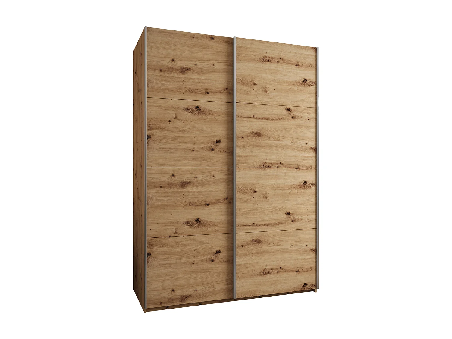 Armoire Lux 1 245,5/170/64 (Artisan/Artisan/Argent)