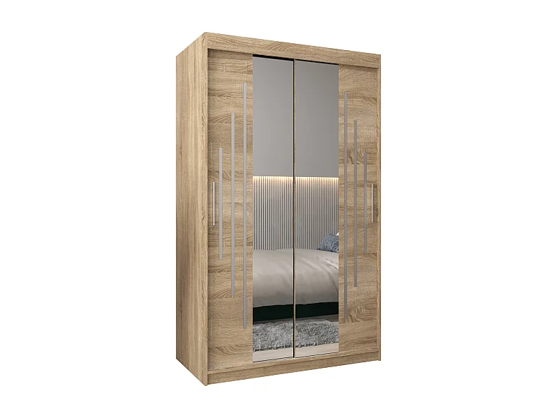 ARMADIO YORK 1 AD ANTE SCORREVOLI 200/120/62 2 porte (Sonoma/Sonoma)