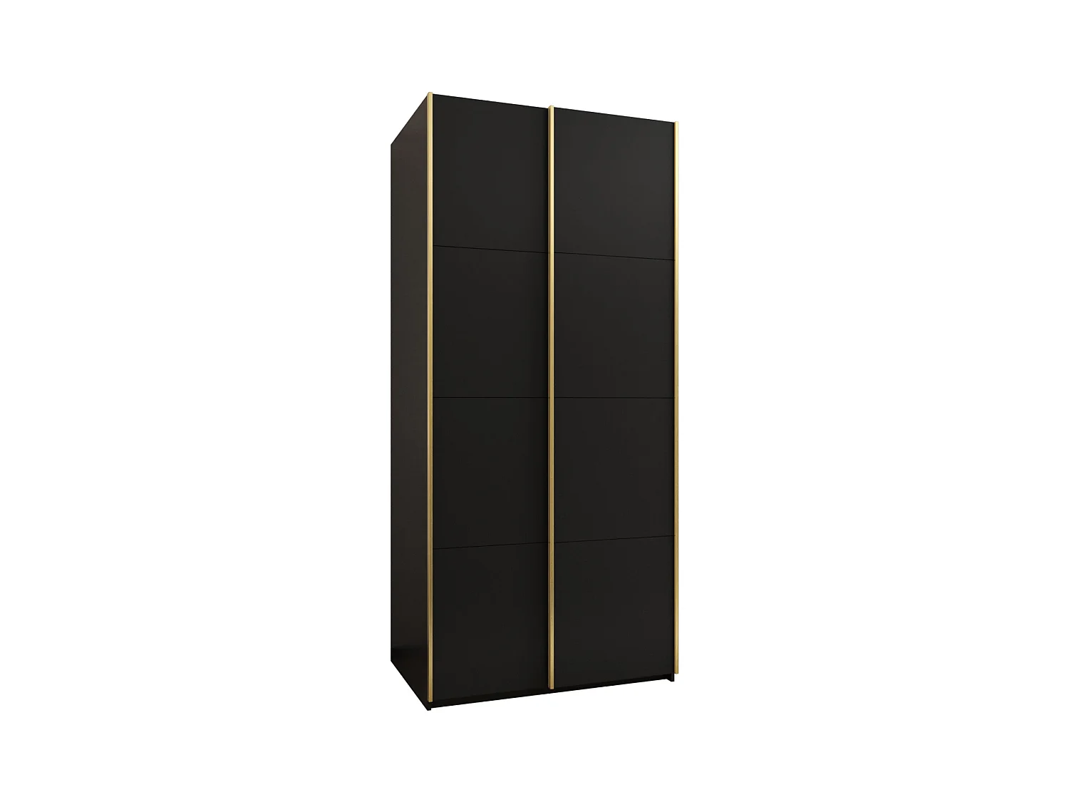 Armadio Lux 1 245,5/110/64 (Nero/Nero/Gold)