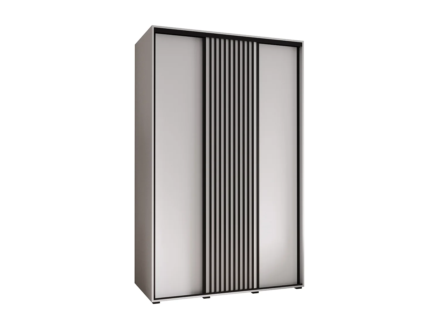 SCHWEBETÜRENSCHRANK SAPPORO 1 205,2/160/45 3-türig (Weiß/Weiß)