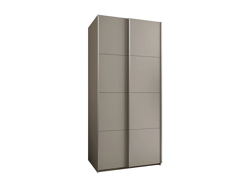Armoire Lux 1 245,5/120/64 (Cachemire/Cachemire/Argent)